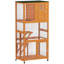 Maison d'extérieur en bois pour chat avec enclos pour chat, cage pour chat 74 "avec plateforme et petite maison-132159434
