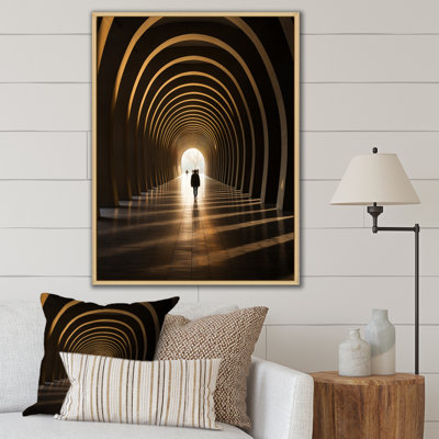 Beige Tunnel Timeless Classic Passage sur toile