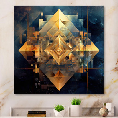 " Gold Cubist Visions III "