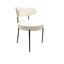 Table à manger extensible de 62,4 po à 78,15 po. Table, base en métal. Chaises rembourrées douces. Pour la surface - Pieds de table. Chaise. Décoration intérieure moderne