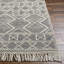 Tapis gris anthracite / beige à tissage plat Anelisse-508908009
