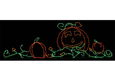 Pumpkin Patch LED Display (65")