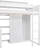 Wood Twin Size Loft Bed With Multiple Storage Shelves And Wardrobe, White-1400158116