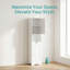 67" Narrow White Cabinet — Adjustable Heights & Compact Grace for Tight Spaces