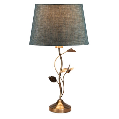 Antique Metal Leaf 59cm Table Lamp
