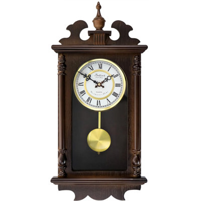 Brailynn Solid Wood Wall Clock