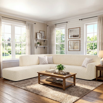Snug Fit Slipcover For Bumper Chaise Sectional (Left Chaise) - Durable Protective  Pet-Friendly - Embrace Collection