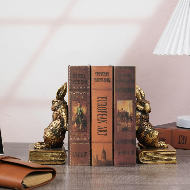 Decorative Rabbit Bookends