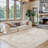 Chenille Washable Floral and Oriental Indoor Rug-709334164