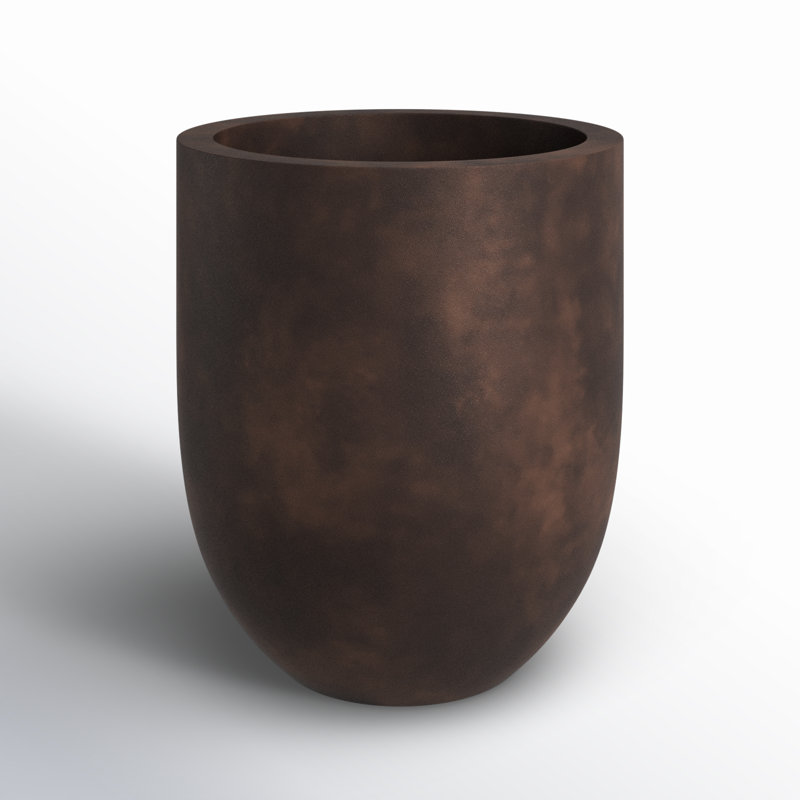Jardinière en fibre de verre Kliebert, Rouille clair