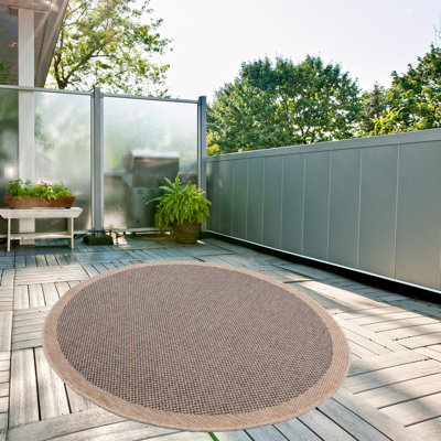 Nature Collection Chequered Indoor / Outdoor Area Rug