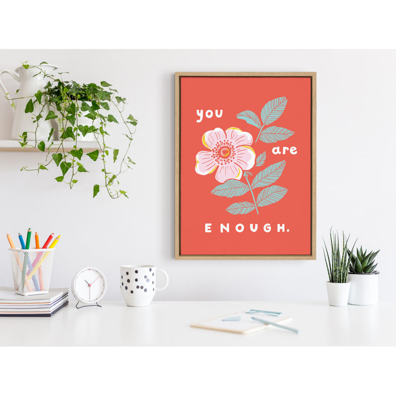 «You Are Enough» par Maria Filar, reproduction d'art sur toile encadrée