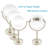 1X/10X Magnifying Double-Sided Lighted AC Plug-In Chrome Tabletop Mirror