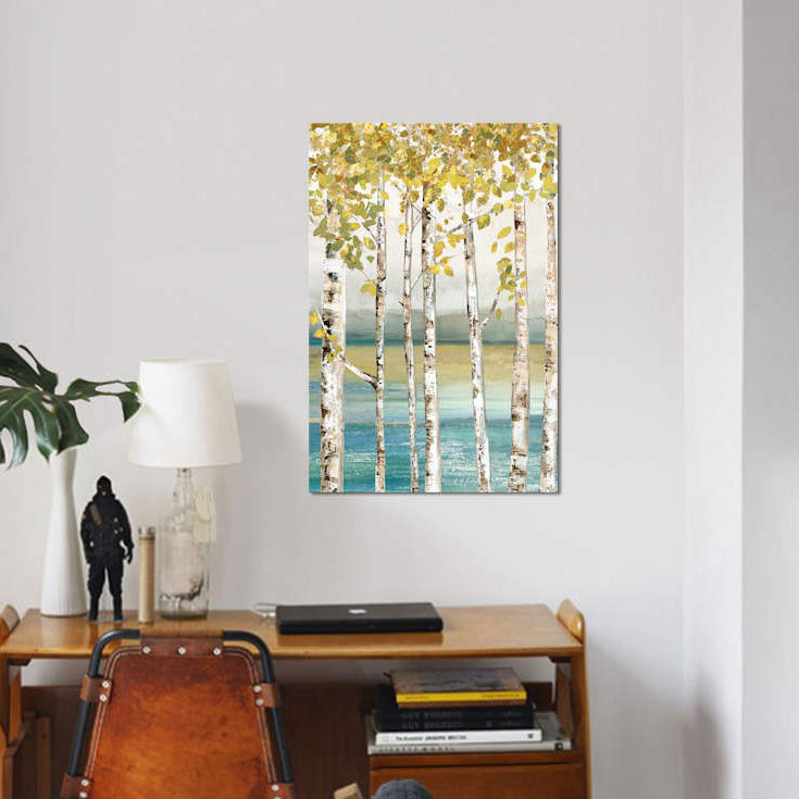 «Down by The River II», reproduction sur toile, H 12 po x l 8 po x P 0,75 po, Pas de tapis, Toile tendue