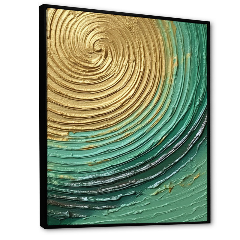 Reproduction d'art sur toile encadrée, Cadre flottant noir, 40" H x 30" W