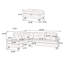 Canapé modulaire 3 pièces Modern Modern-106027316