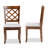 Aizlee Cross Back Side Chair in Brown/Grey