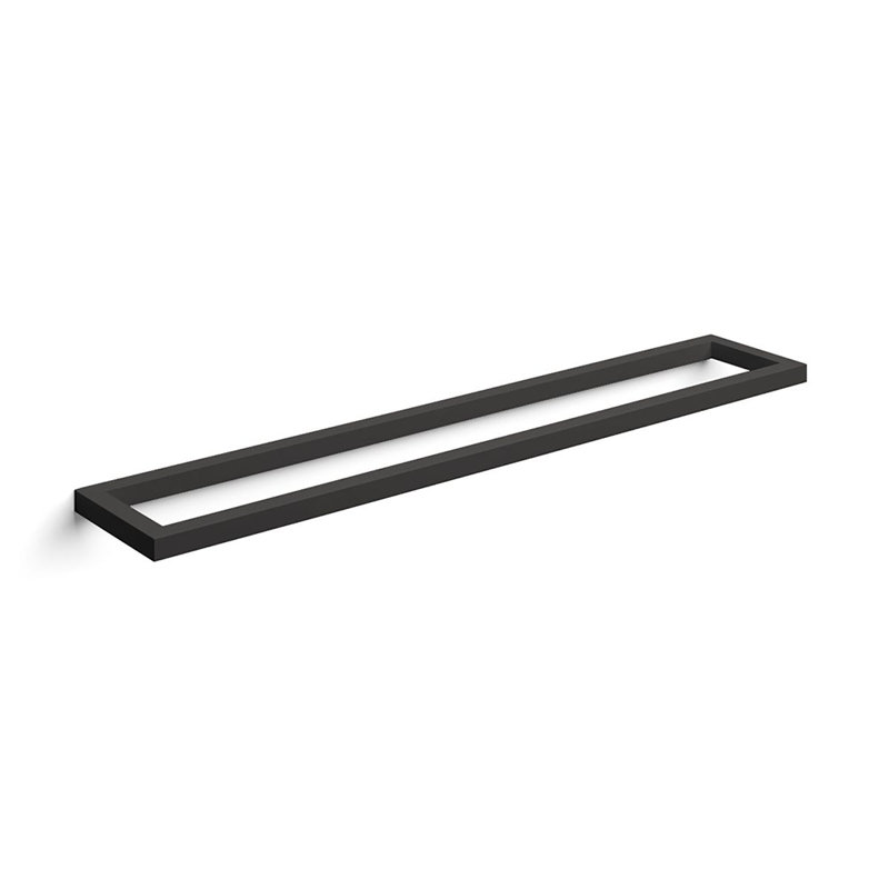 Barre à serviettes murale 23,6 po Gerla, Noir mat, H 0,6 po x L 23,6 po x P 4,3 po