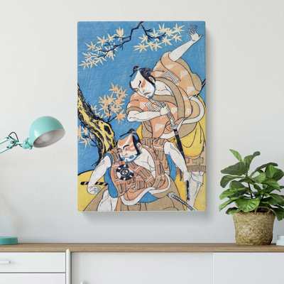 Otokoyama Yunzei Kurabe by Katsukawa Shunsho - Wrapped Canvas