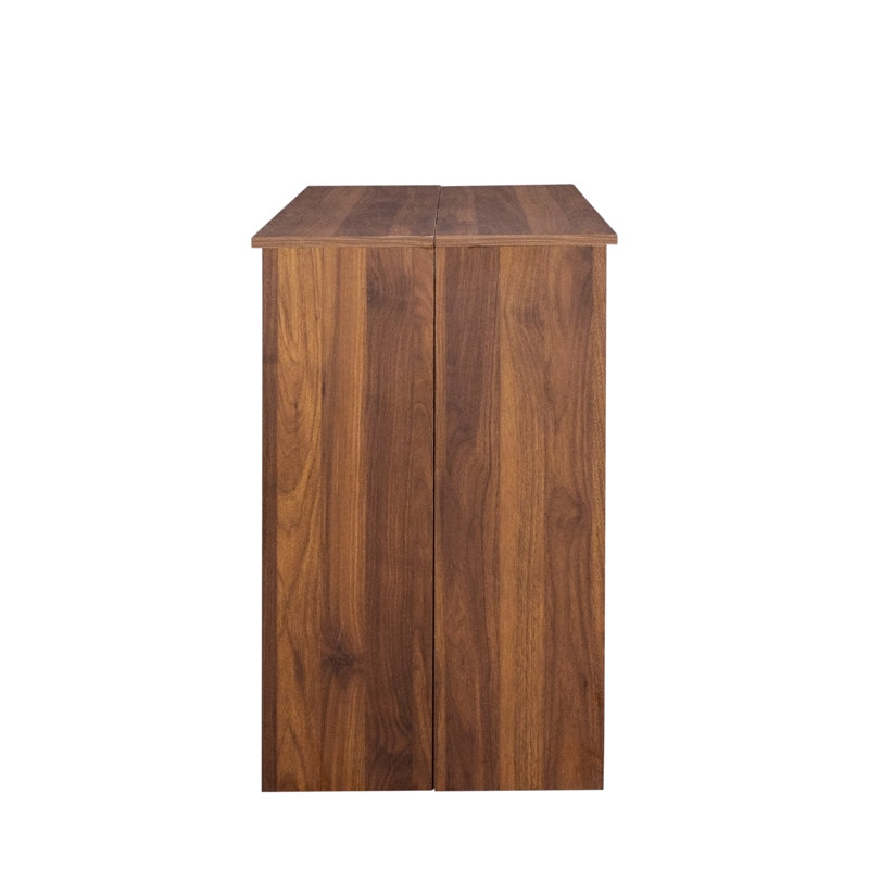 Multifunctional extendable console table, Walnut