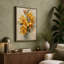 Golden Bloom Arrangement Botanical - Wrapped Canvas-899945551-899945585