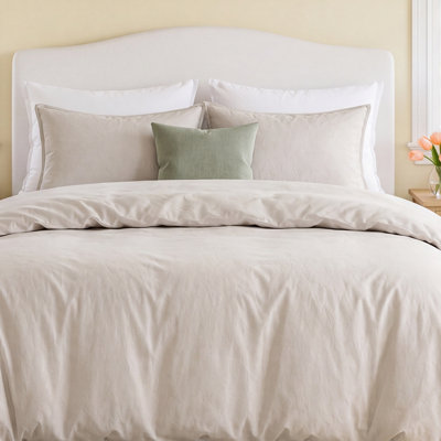Boseman Reversible Linen Blend Duvet Cover Set