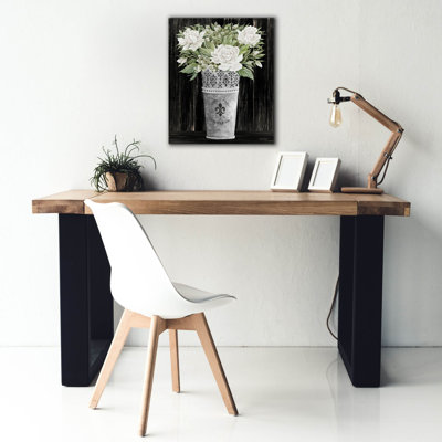 'Punched Tin Floral III' by Cindy Jacobs, Canvas Wall Art