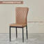 Lelanie Modern Upholstered Faux Leather Armless Dining Chairs-1398414522