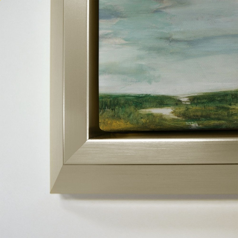 «The Path of Water» par Julia Purinton - Impression sur toile, 40" H x 28" W, Champagne