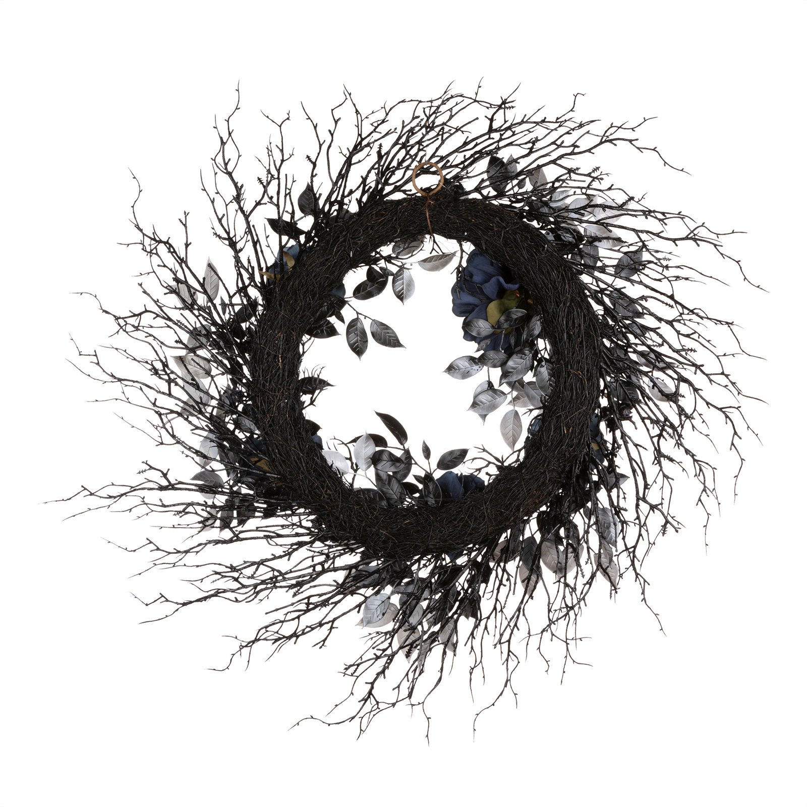 24in. Halloween Moody Blue Twig Wreath