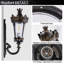 Lampe murale d'extérieur 1 lumière en aluminium et café
