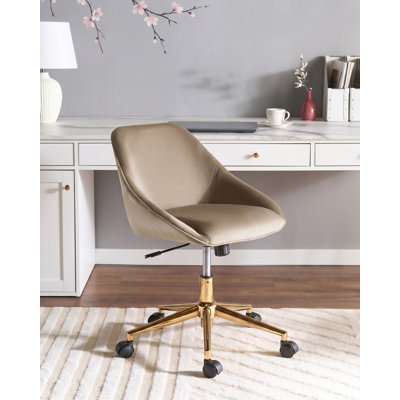 Fairmont Park Velvet Office Chair