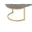 Parmar 104cm Wide Oval Geometric Footstool Ottoman