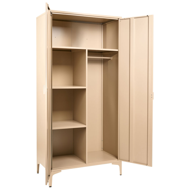 Wardrobe Andreita Beige Metal