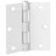 Charnière de porte, 3,5 po, rayon de coin carré, paquet de 6-99206372