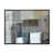 Toile avec cadre flottant noir