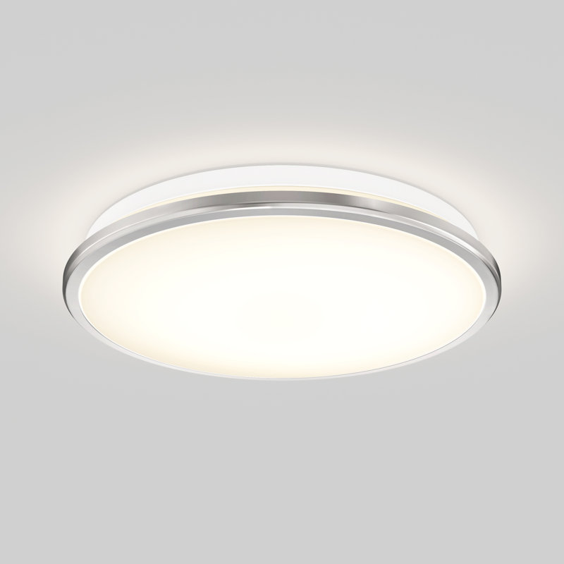 Celep LED Semi Flush Mount, Silver