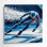 Art mural sur toile gris Sports Speed Skating