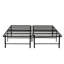Base de lit plateforme en métal, très grand, noir. Structure pour la longévité. Offre un excellent soutien pour le matelas. Sous la fonction de rangement. Assemblage rapide. Compatible avec tous les types. Blindage industriel pour chambre à coucher-600502017