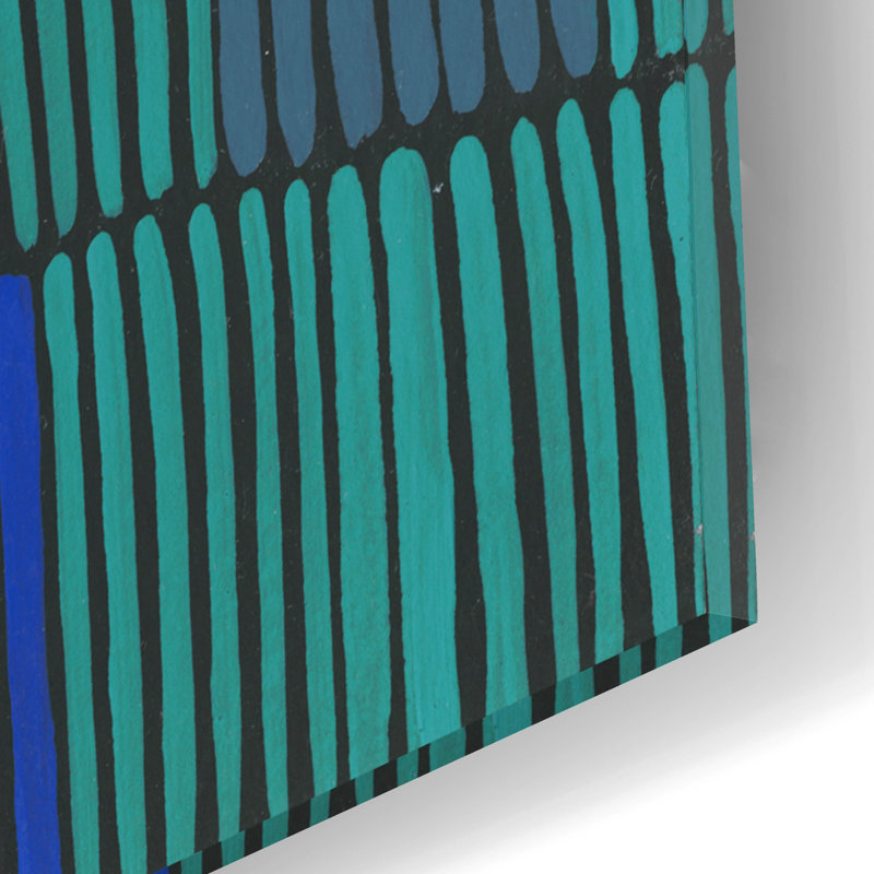 «Teal Tribal I» par Regina Moore, H 16 po x l 12 po x P 0,13 po