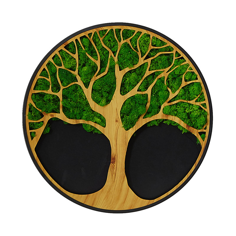 Art mural en métal Life Tree Moss