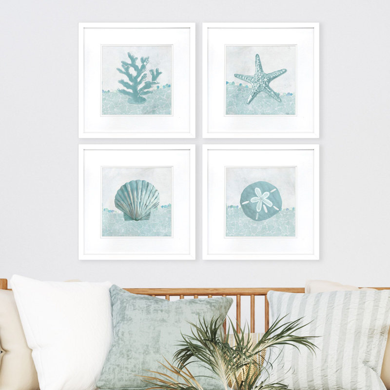 Coastal Mosaic S/4 Print by Poesia Propac Images