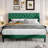 Divino Tufted Upholstered Platform Bed with Adjustable Headboard-256617269-256617291