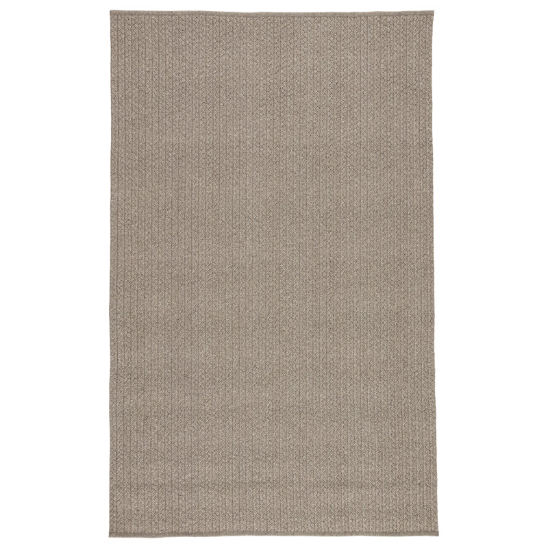 Tapis intérieur / extérieur gris Alicien, Rectangle de 5 pi x 8 pi