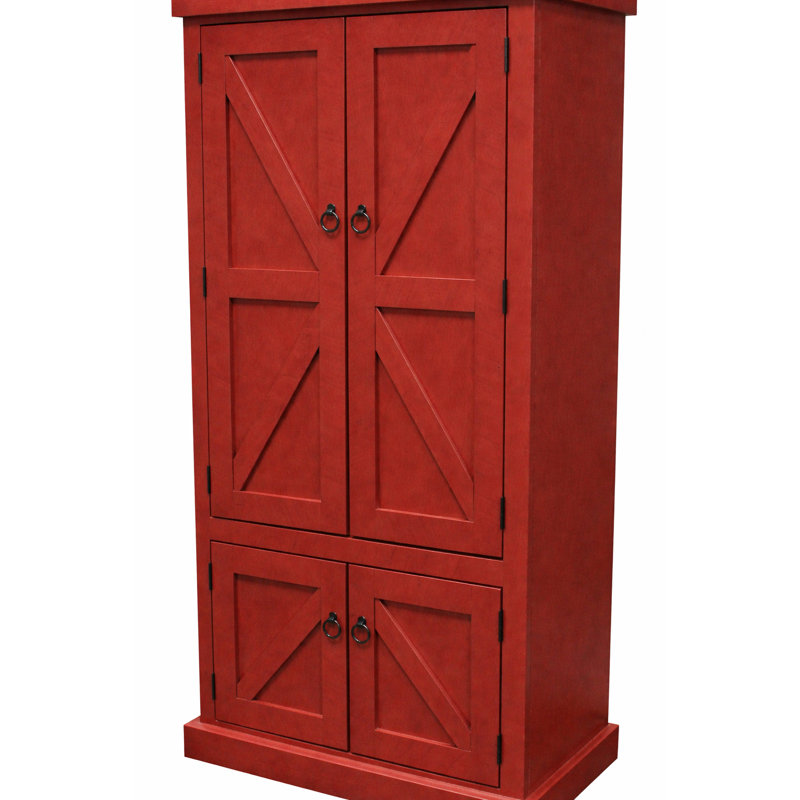 Garde-manger 75 po Blissfield, Rouge vif