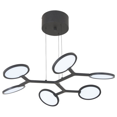 George Kovacs Bandalore 6 Light LED Pendant In Coal Finish