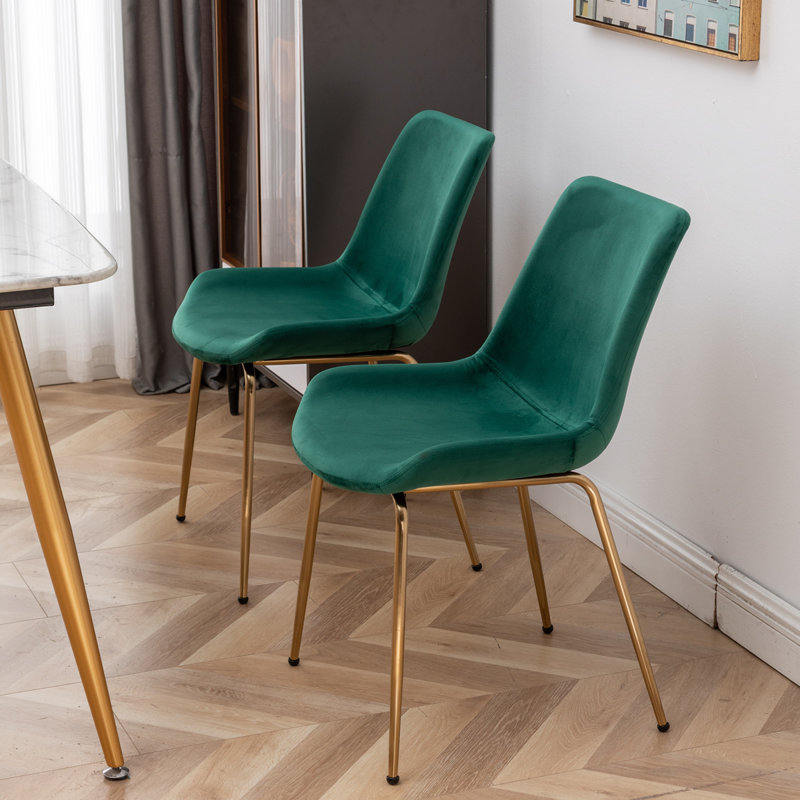 Chaise de salle à manger Aufurr, Vert