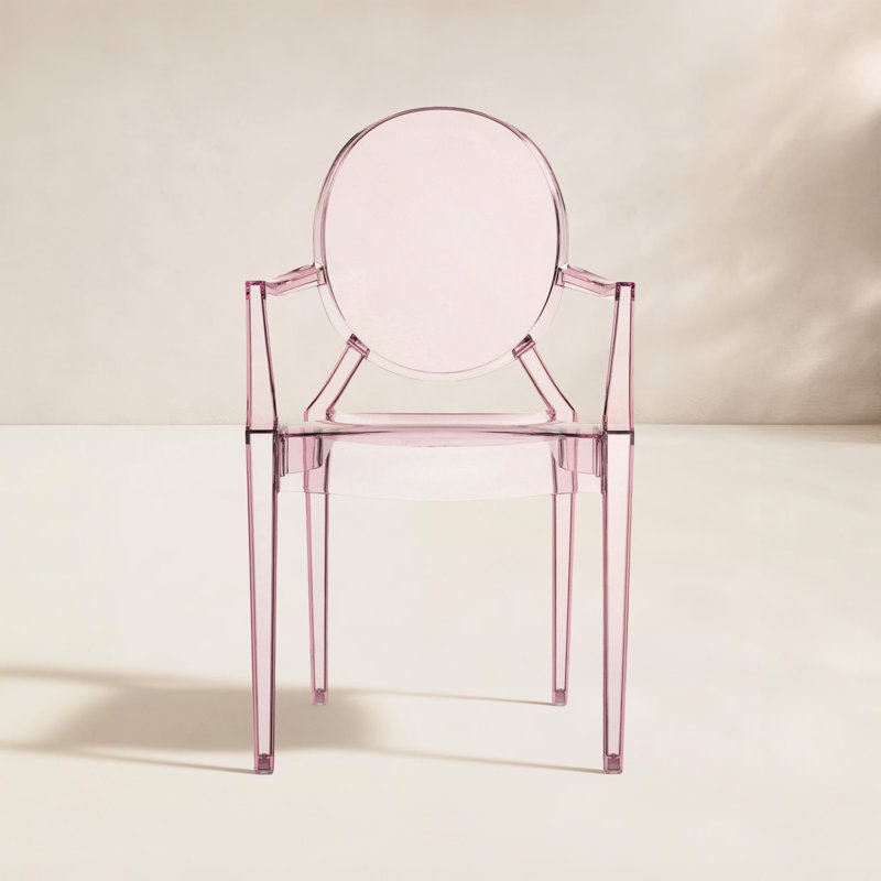 Ghost Outdoor Dining Armchair, Rose