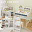 AIYAPLAY Kids Desk and Chair Set for Children Aged 3-8 with Hutch & Drawers