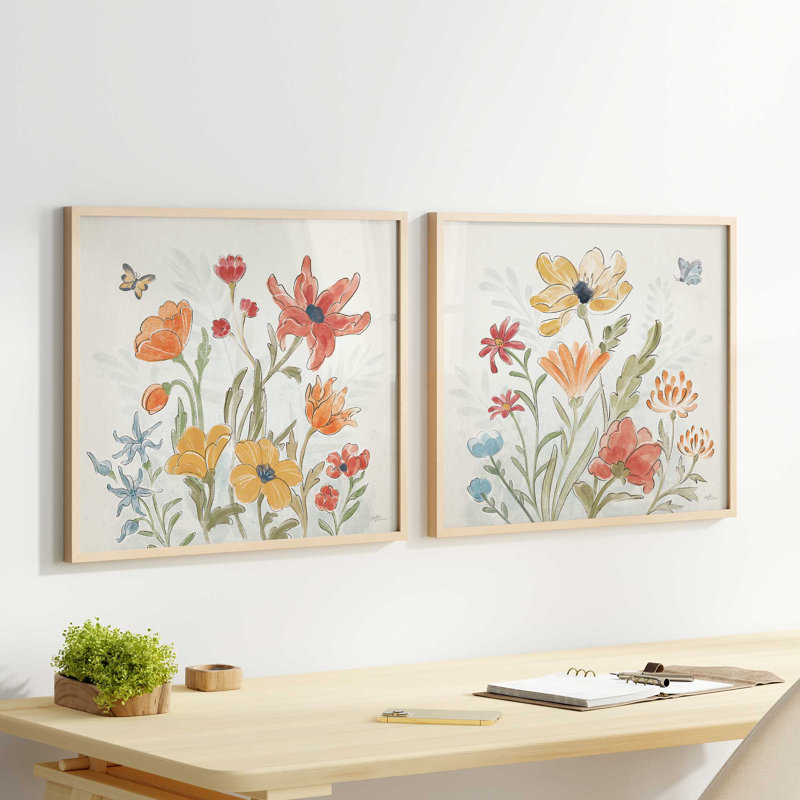 Ensemble de 2 pièces Garden Harmony, H 17,75 po x l 17,75 po, Or poli